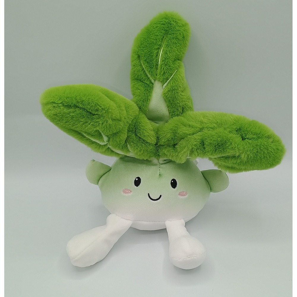 11" Target Green Giggle Scape Bok Choy Plush Happy Beanbag Plush Asian Cuisine 9